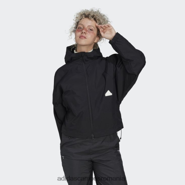 adidas campus romania jacheta neagra femei alb negru J266N210751