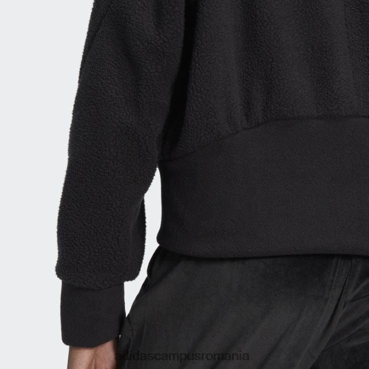 adidas campus romania jacheta sherpa holidayz neagra femei negru J266N29962