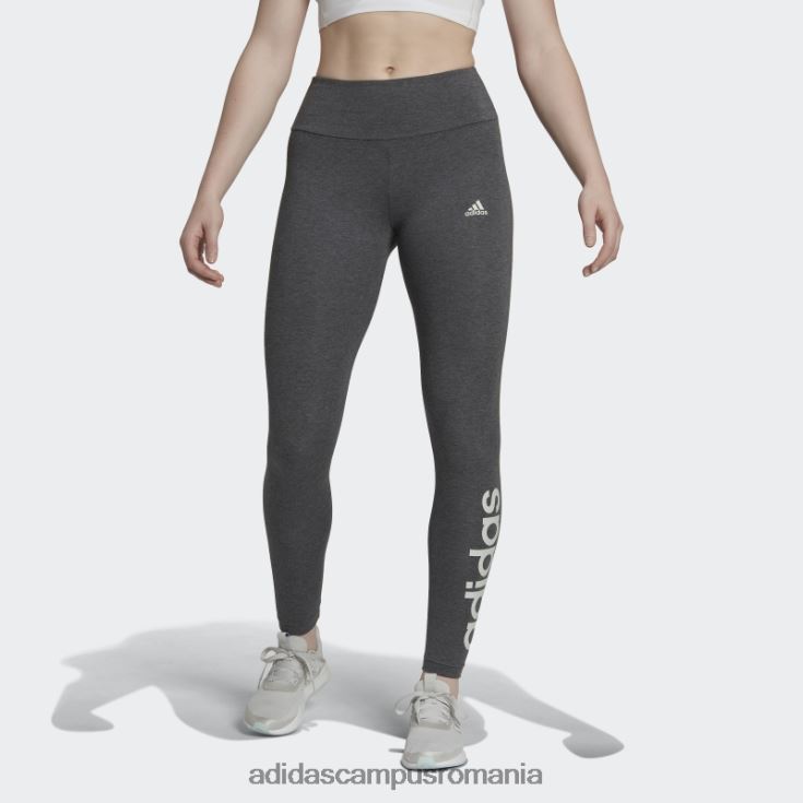 adidas campus romania leggings cu logo-ul cu talie înaltă adidas femei gri închis erica/verde J266N210149