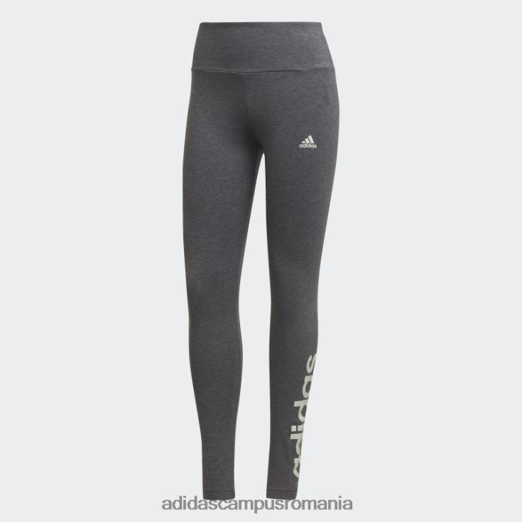 adidas campus romania leggings cu logo-ul cu talie înaltă adidas femei gri închis erica/verde J266N210149