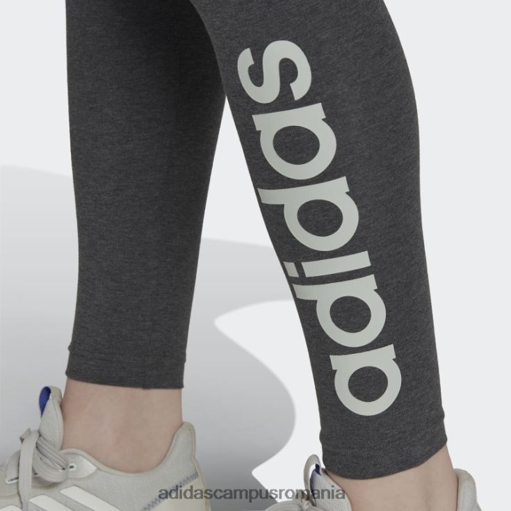 adidas campus romania leggings cu logo-ul cu talie înaltă adidas femei gri închis erica/verde J266N210149