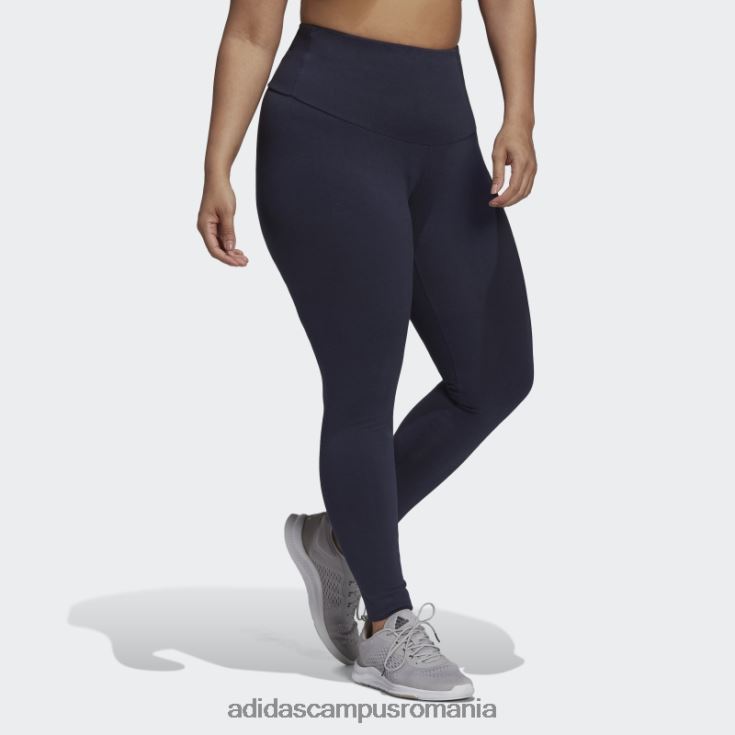adidas campus romania leggings cu sigla cu talie înaltă esențiale (plus mărime) cerneală femei cerneală/alb J266N29848