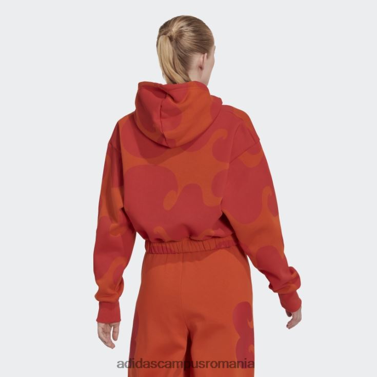 adidas campus romania marimekko crop hanorac portocaliu adidas femei portocale J266N22862