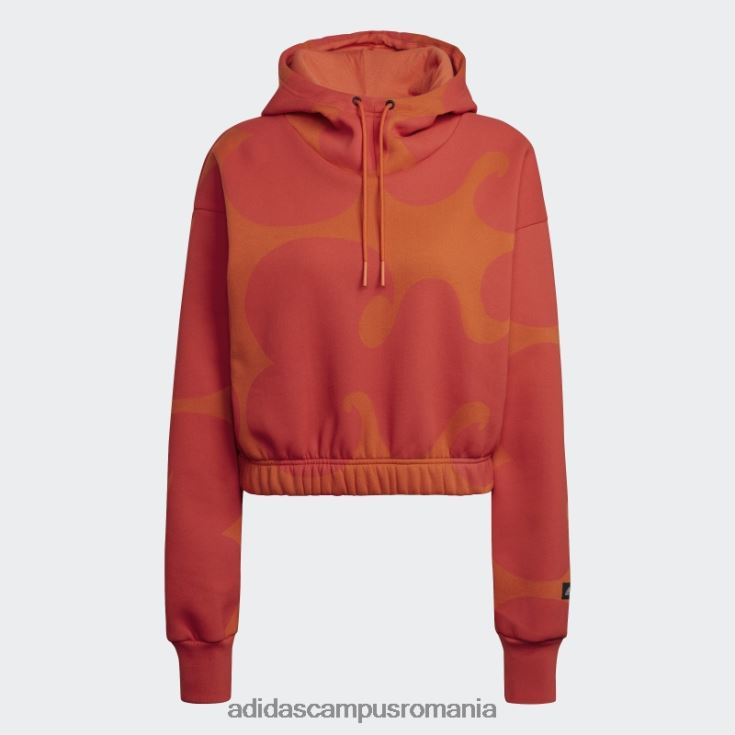 adidas campus romania marimekko crop hanorac portocaliu adidas femei portocale J266N22862