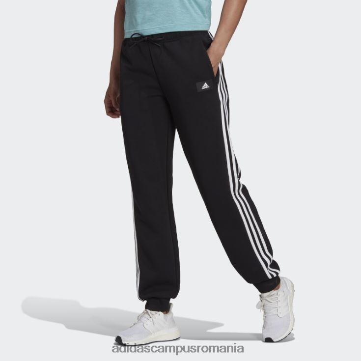 adidas campus romania îmbrăcăminte sport future icons pantaloni 3 dungi negri femei negru J266N22806