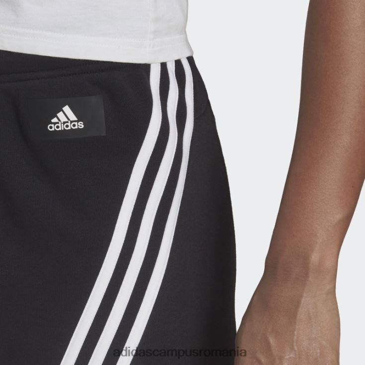 adidas campus romania îmbrăcăminte sport neagră fierbinte icoane viitoare pantaloni scurți cu 3 dungi femei negru J266N23247