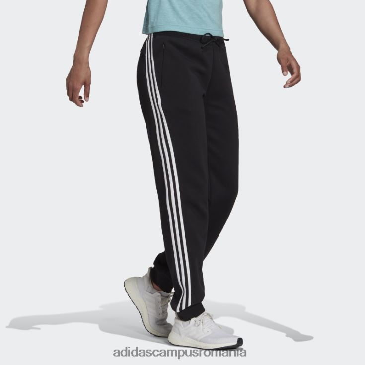 adidas campus romania îmbrăcăminte sport neagră icoane viitoare pantaloni 3 dungi fierbinți femei negru J266N29270