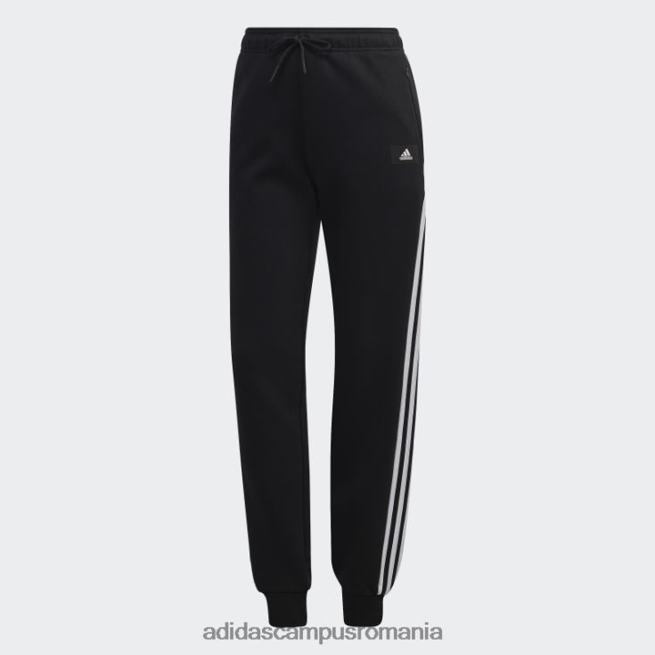 adidas campus romania îmbrăcăminte sport neagră icoane viitoare pantaloni 3 dungi fierbinți femei negru J266N29270