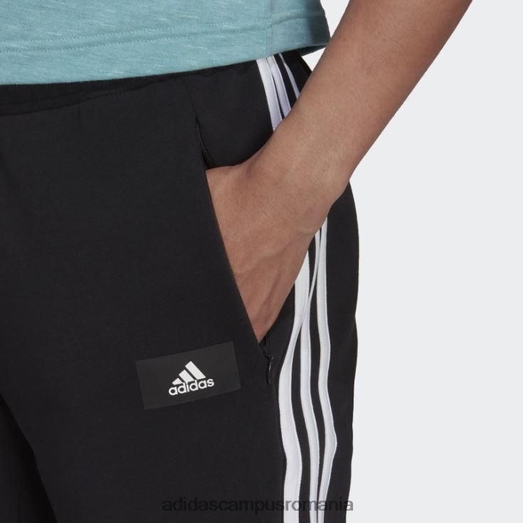 adidas campus romania îmbrăcăminte sport neagră icoane viitoare pantaloni 3 dungi fierbinți femei negru J266N29270