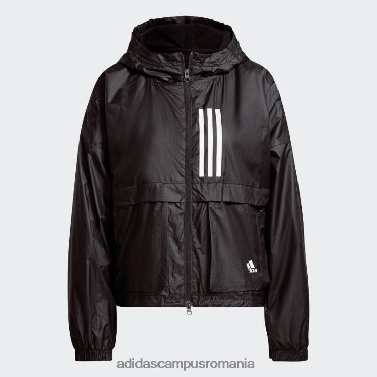 adidas campus romania îmbrăcăminte sport neagră wnd.rdy jachetă țesătă fierbinte femei negru J266N217570