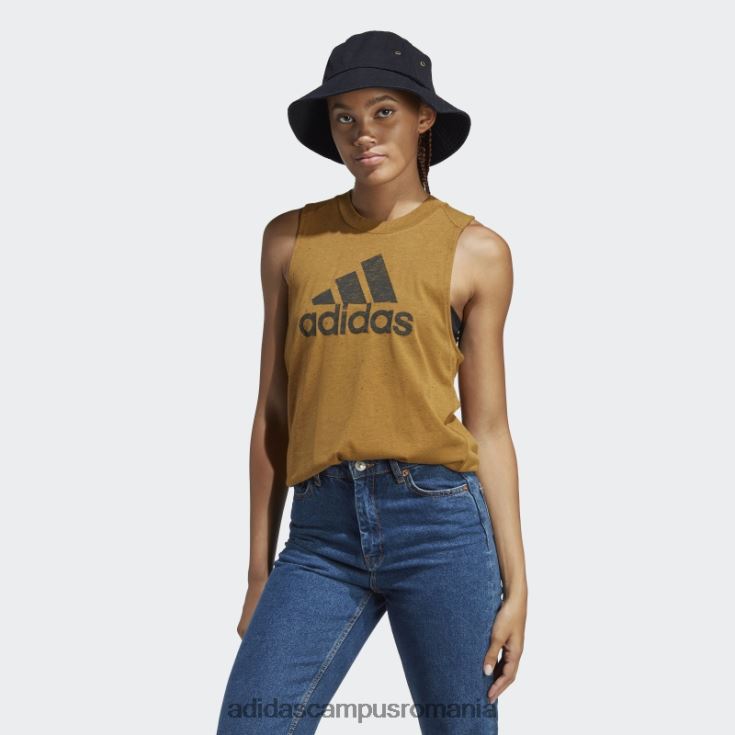 adidas campus romania îmbrăcăminte sport viitoarele icoane câștigători 3.0 maiou bronz bronz fierbinte femei bronz mel/negru J266N22579