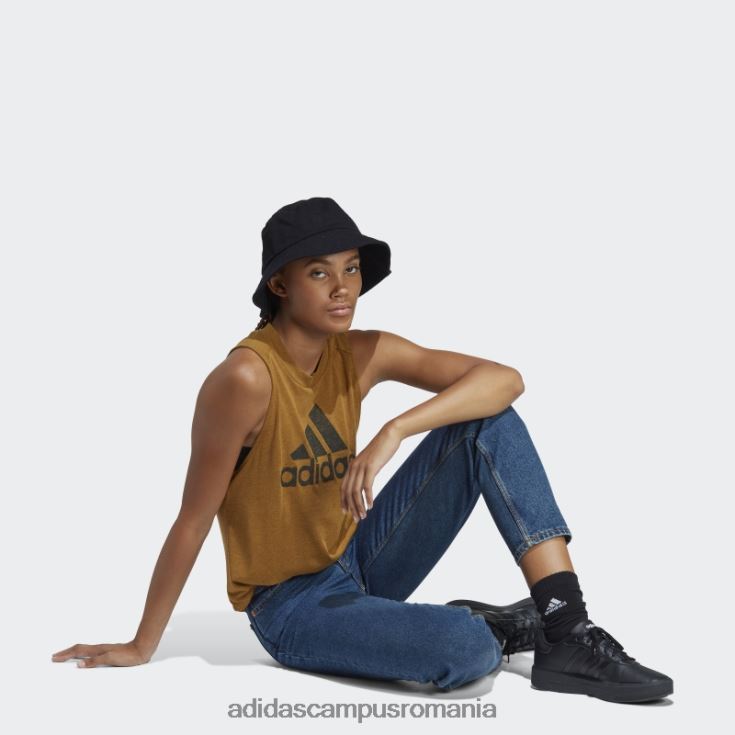 adidas campus romania îmbrăcăminte sport viitoarele icoane câștigători 3.0 maiou bronz bronz fierbinte femei bronz mel/negru J266N22579