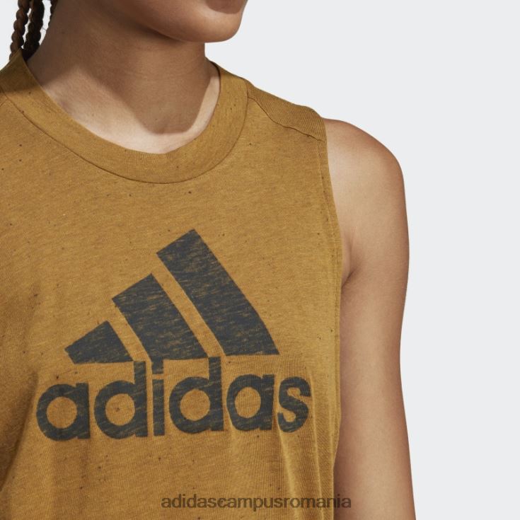adidas campus romania îmbrăcăminte sport viitoarele icoane câștigători 3.0 maiou bronz bronz fierbinte femei bronz mel/negru J266N22579