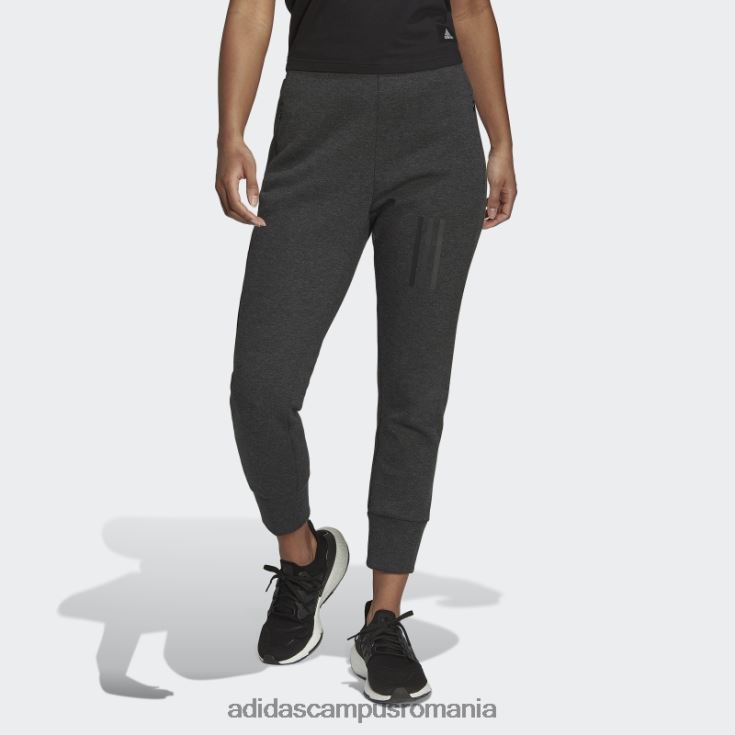 adidas campus romania mission victory pantaloni slim-fit cu talie inalta moda negru melange femei melange negru J266N210308