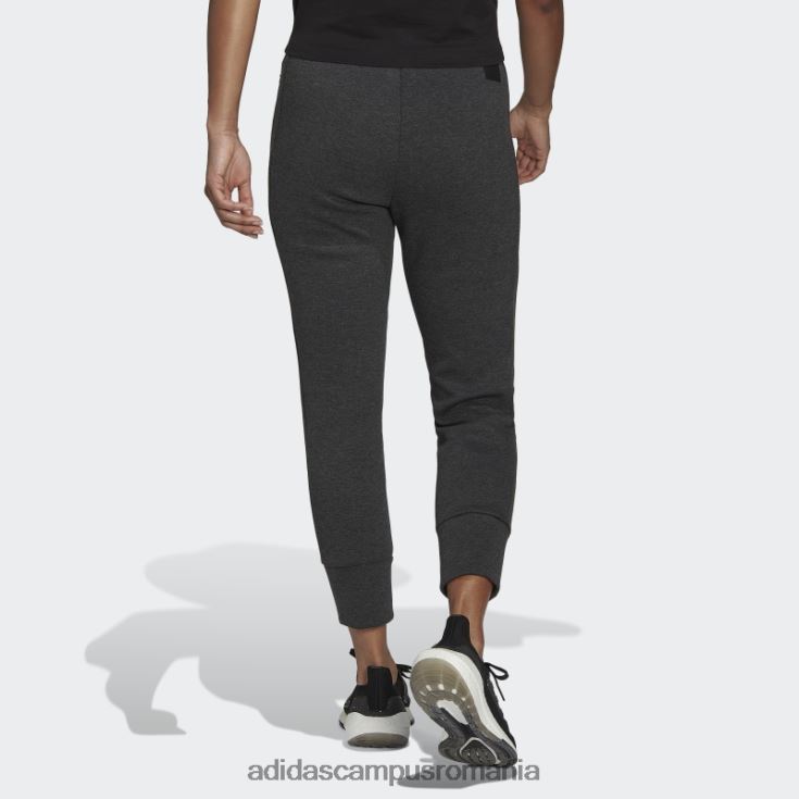 adidas campus romania mission victory pantaloni slim-fit cu talie inalta moda negru melange femei melange negru J266N210308