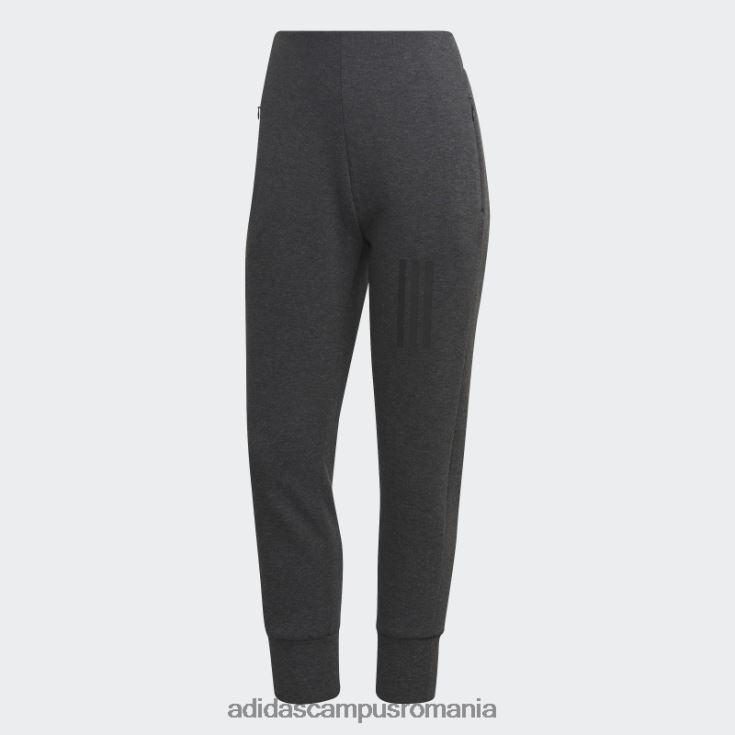 adidas campus romania mission victory pantaloni slim-fit cu talie inalta moda negru melange femei melange negru J266N210308