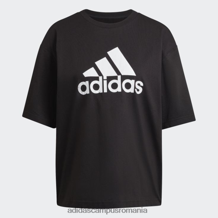 adidas campus romania modă viitoare icoane insigna de sport tricou negru femei negru J266N28918