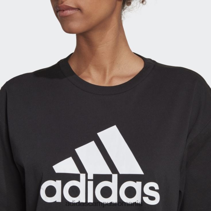 adidas campus romania modă viitoare icoane insigna de sport tricou negru femei negru J266N28918