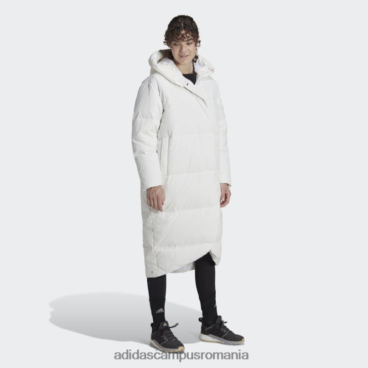 adidas campus romania palton alb de puf mare femei alb J266N216666