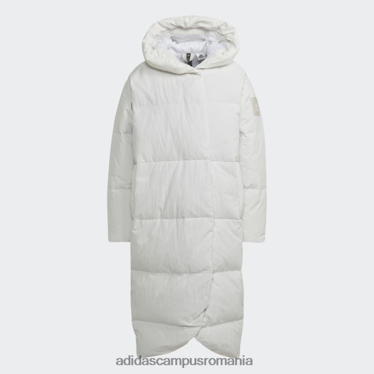 adidas campus romania palton alb de puf mare femei alb J266N216666