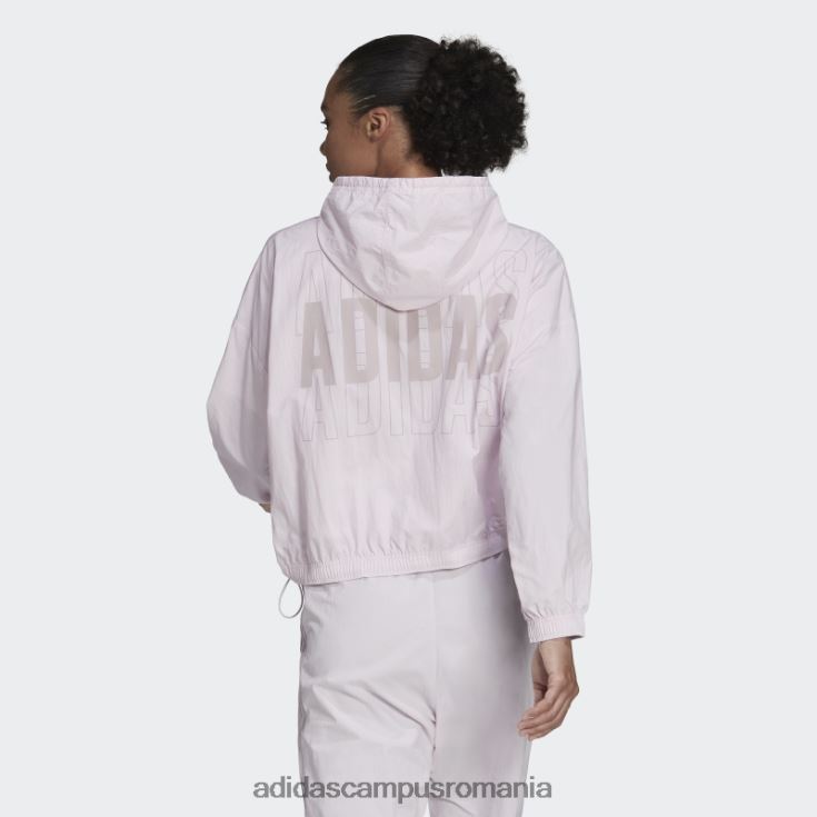 adidas campus romania pantalon de vânt cu sigla cu repetare roz essentials femei roz J266N210583