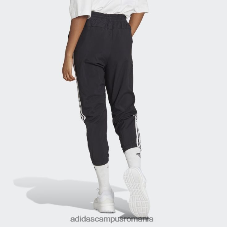 adidas campus romania pantaloni 7/8 țesuți cu 3 dungi negru adidas femei alb negru J266N22310