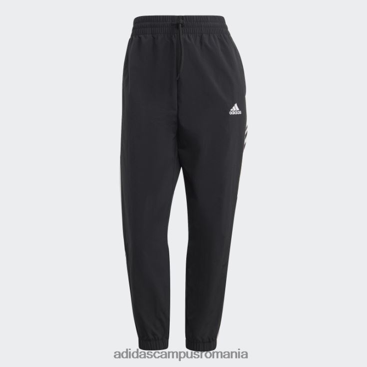 adidas campus romania pantaloni 7/8 țesuți cu 3 dungi negru adidas femei alb negru J266N22310