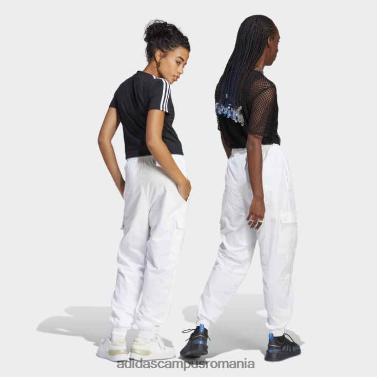 adidas campus romania pantaloni cargo versatili țesuți de dans alb femei alb J266N28830
