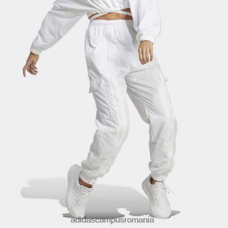 adidas campus romania pantaloni cargo versatili țesuți de dans alb femei alb J266N28830