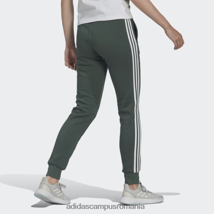 adidas campus romania pantaloni cu 3 dungi din lână green oxide essentials femei oxid verde/alb J266N210289