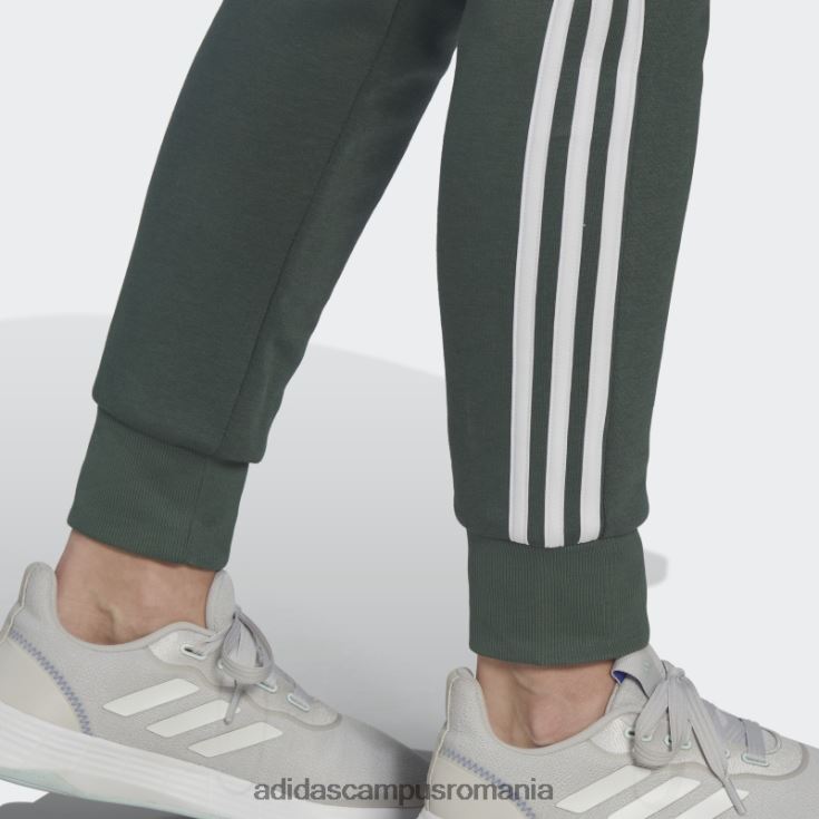 adidas campus romania pantaloni cu 3 dungi din lână green oxide essentials femei oxid verde/alb J266N210289