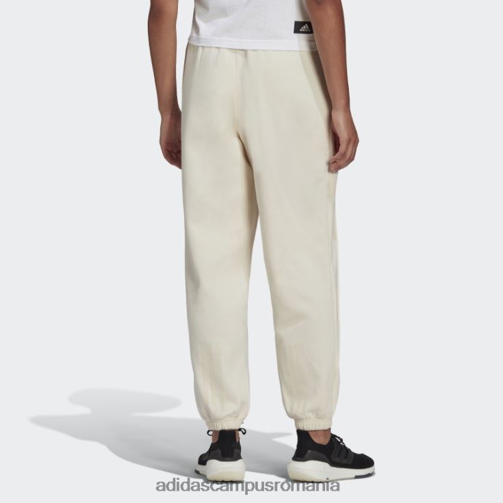 adidas campus romania pantaloni de jogging albi hyperglam fleece femei alb J266N217554
