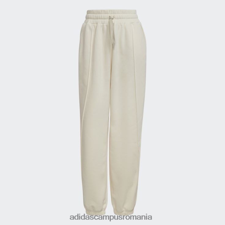 adidas campus romania pantaloni de jogging albi hyperglam fleece femei alb J266N217554