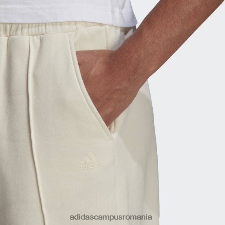 adidas campus romania pantaloni de jogging albi hyperglam fleece femei alb J266N217554