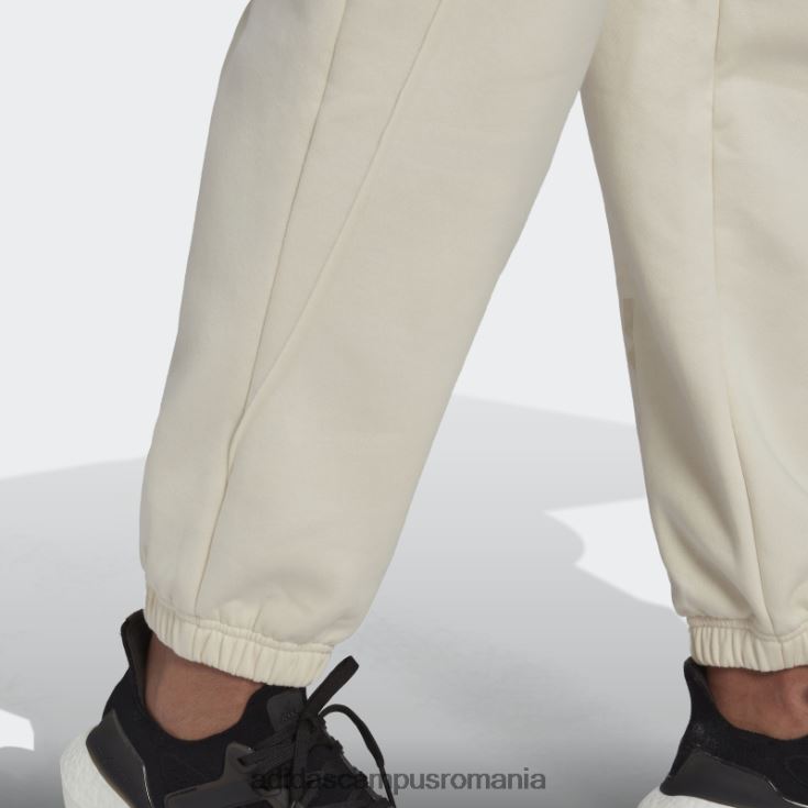 adidas campus romania pantaloni de jogging albi hyperglam fleece femei alb J266N217554