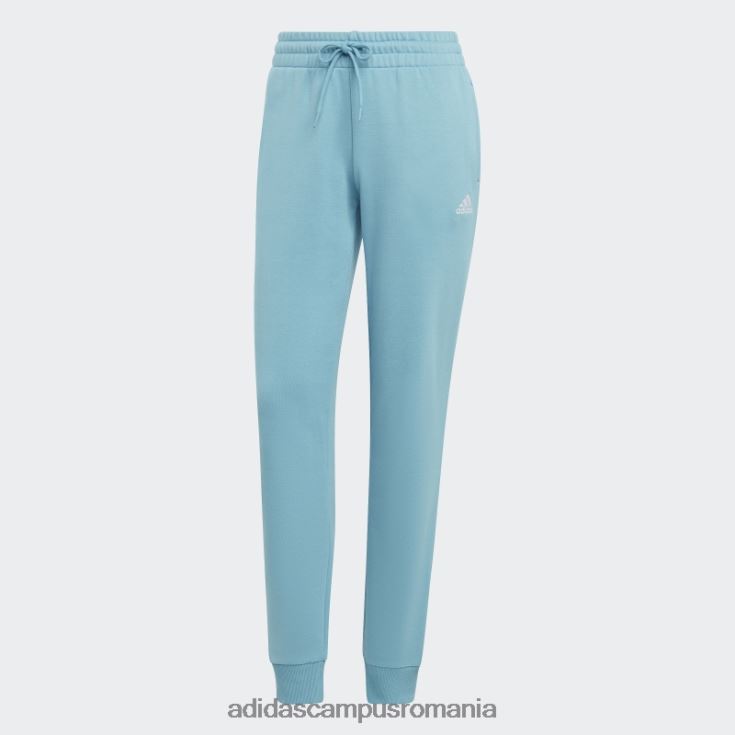 adidas campus romania pantaloni de jogging liniari French Terry cu manșete, albaștri femei albastru alb J266N216387