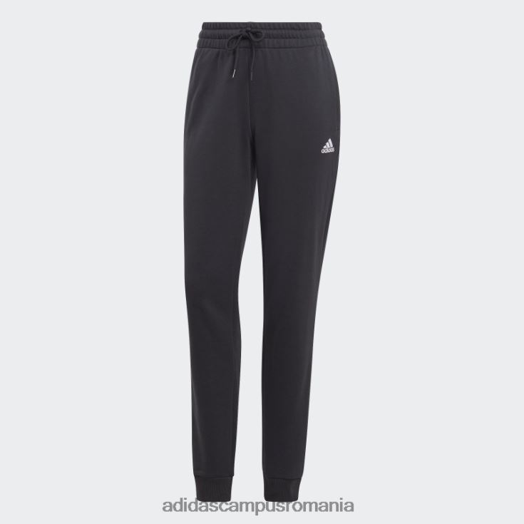 adidas campus romania pantaloni de jogging liniari French Terry cu mansete, negri femei alb negru J266N216399