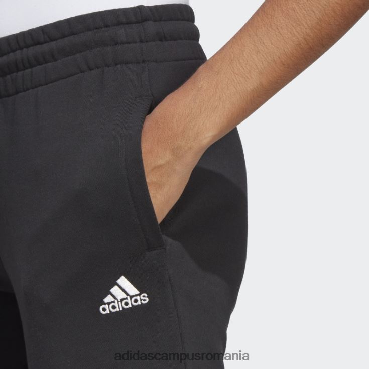 adidas campus romania pantaloni de jogging liniari French Terry cu mansete, negri femei alb negru J266N216399