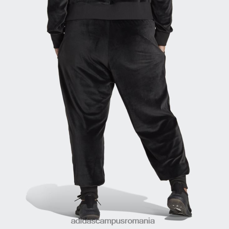adidas campus romania pantaloni de jogging negri din velur confortabil Holidayz (mărime plus) femei negru J266N210763