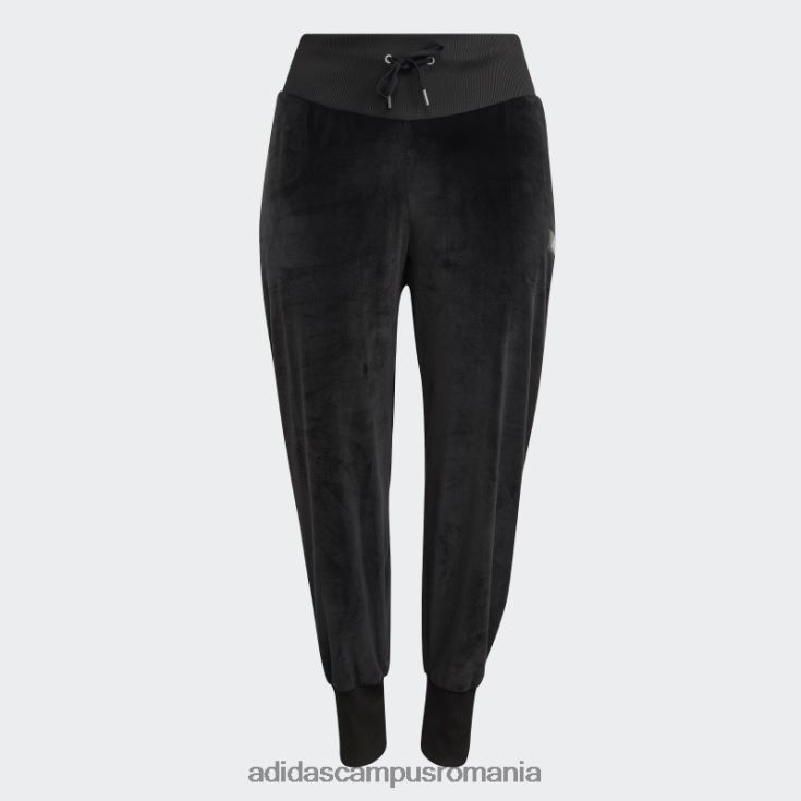 adidas campus romania pantaloni de jogging negri din velur confortabil Holidayz (mărime plus) femei negru J266N210763