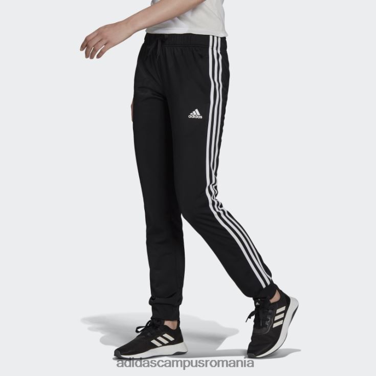 adidas campus romania pantaloni de încălzire negru primegreen essentials, subțiri, conici, cu trei dungi femei negru J266N216475