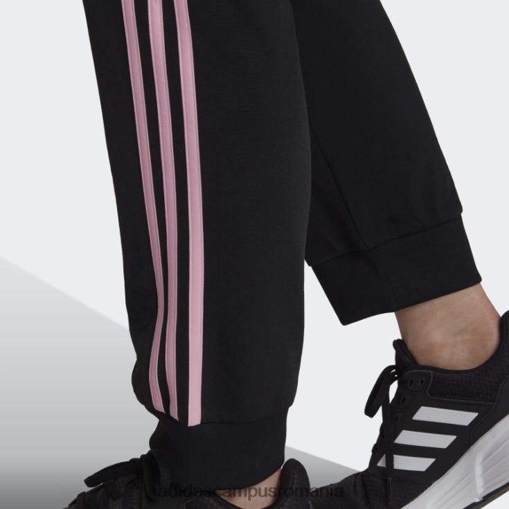adidas campus romania pantaloni de încălzire primegreen essentials, subțiri, conici, cu 3 dungi, roz adevărat femei negru/roz adevărat J266N29923
