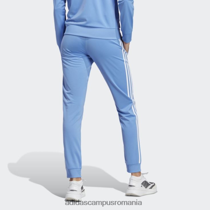 adidas campus romania pantaloni de sport subțiri, conici, cu 3 dungi, pentru încălzire primegreen essentials femei albastru alb J266N29652