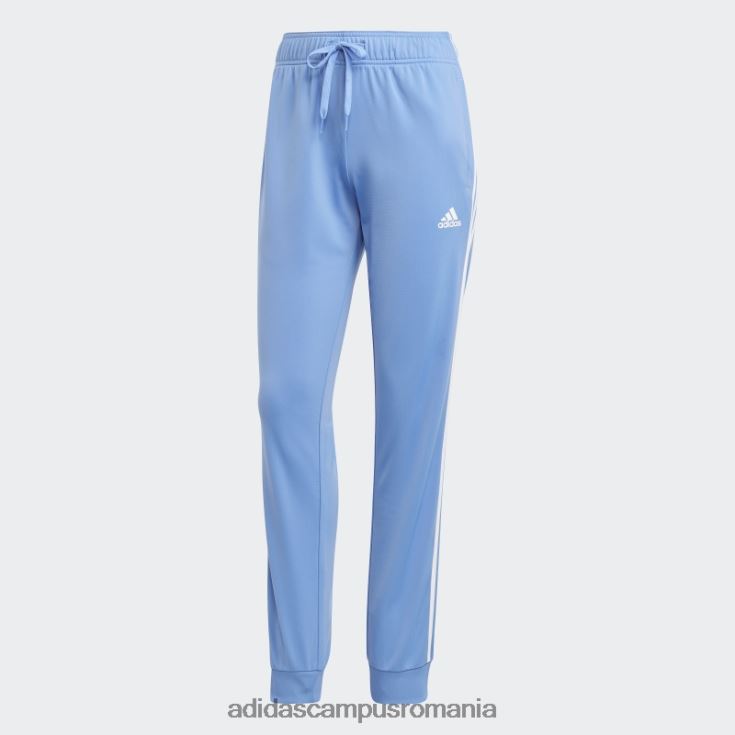 adidas campus romania pantaloni de sport subțiri, conici, cu 3 dungi, pentru încălzire primegreen essentials femei albastru alb J266N29652