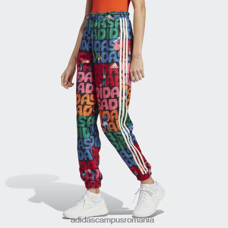 adidas campus romania pantaloni de sport x farm rio negri femei negru/stacojiu J266N29897