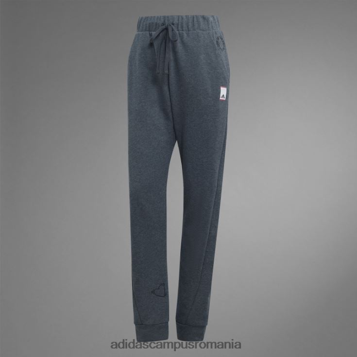 adidas campus romania pantaloni de ziua indragostitilor gri inchis la moda femei erica gri închis J266N210195