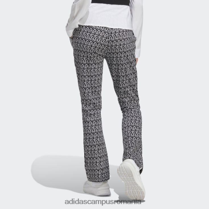 adidas campus romania pantaloni evazați cu talie înaltă, negru fierbinte femei negru/multicolor/alb J266N29544