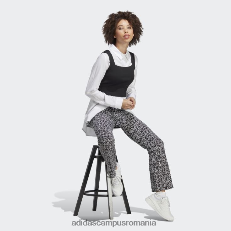 adidas campus romania pantaloni evazați cu talie înaltă, negru fierbinte femei negru/multicolor/alb J266N29544