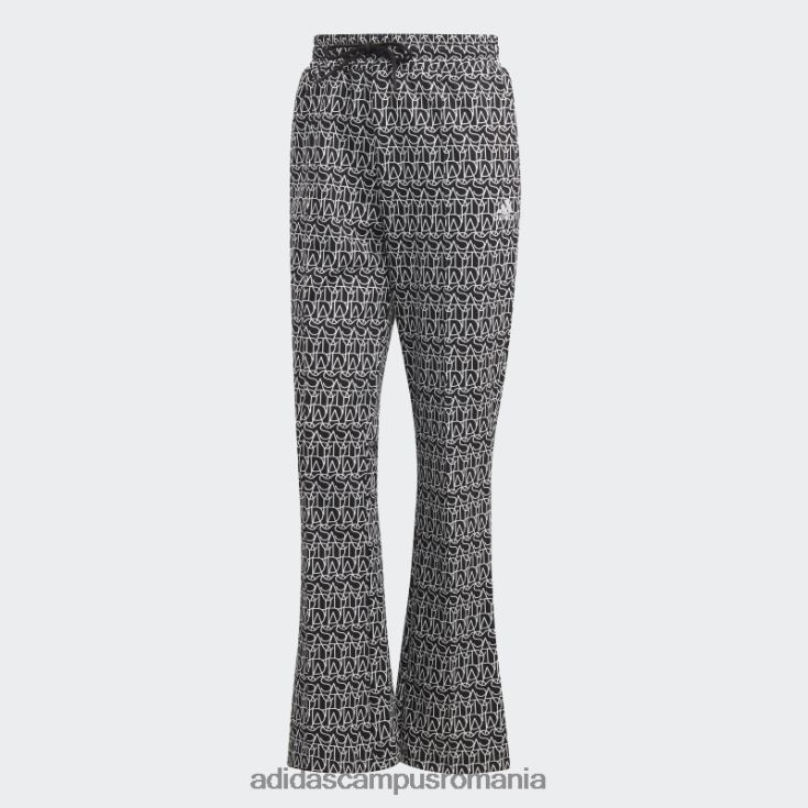 adidas campus romania pantaloni evazați cu talie înaltă, negru fierbinte femei negru/multicolor/alb J266N29544