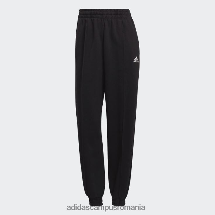 adidas campus romania pantaloni fleece essentials studio negri femei alb negru J266N210526